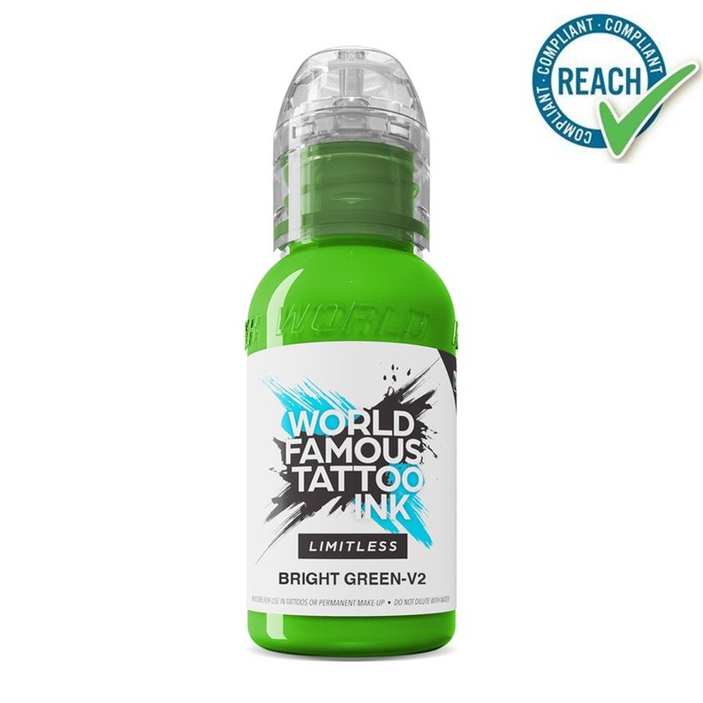 WORLD FAMOUS Inchiostro Limitless Verde brillante V2 30ML WORLD FAMOUS Inchiostro Limitless Verde brillante V2 30ML