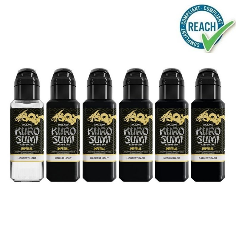 Kit Kuro Sumi Imperial - Marta Make Fine Art Nero e Grigio 44ml Kit Kuro Sumi Imperial - Marta Make Fine Art Nero e Grigio 44ml