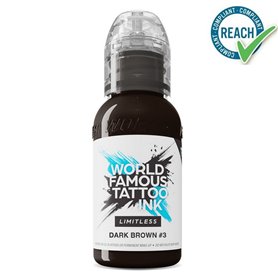 WORLD FAMOUS Inchiostro Limitless Marrone scuro 3 - 30ML