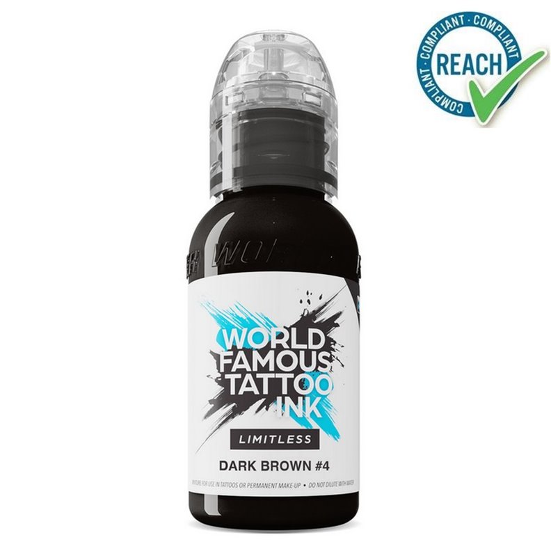 WORLD FAMOUS Inchiostro Limitless Marrone scuro 4 - 30ML WORLD FAMOUS Inchiostro Limitless Marrone scuro 4 - 30ML
