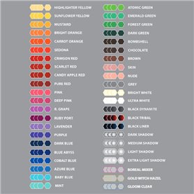 VIKING INK By Dynamic Ultra White colour chart