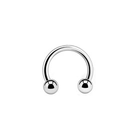 Barbells circular piercing jewellery in Titanium