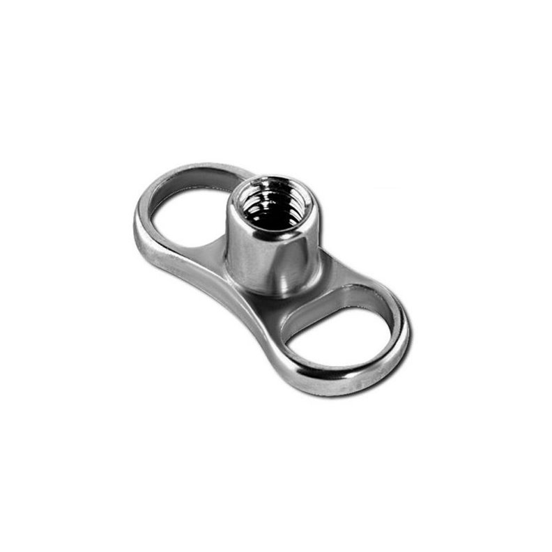Microdermal 2-hole Titanium Bar