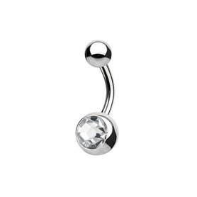 Titanium Crystal Navel Piercing Jewellery