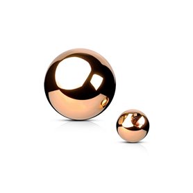 Screw-in piercing ball Rose Gold 316L