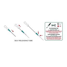 Aghi per catetere antizanzare con cannula libera - all'unità o in 50 pezzi