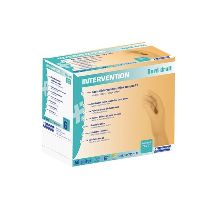 Latex powder-free sterile surgical gloves - Size S