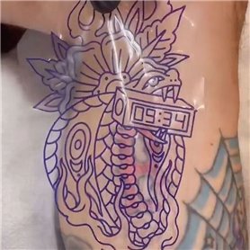 Clear cut stencil
