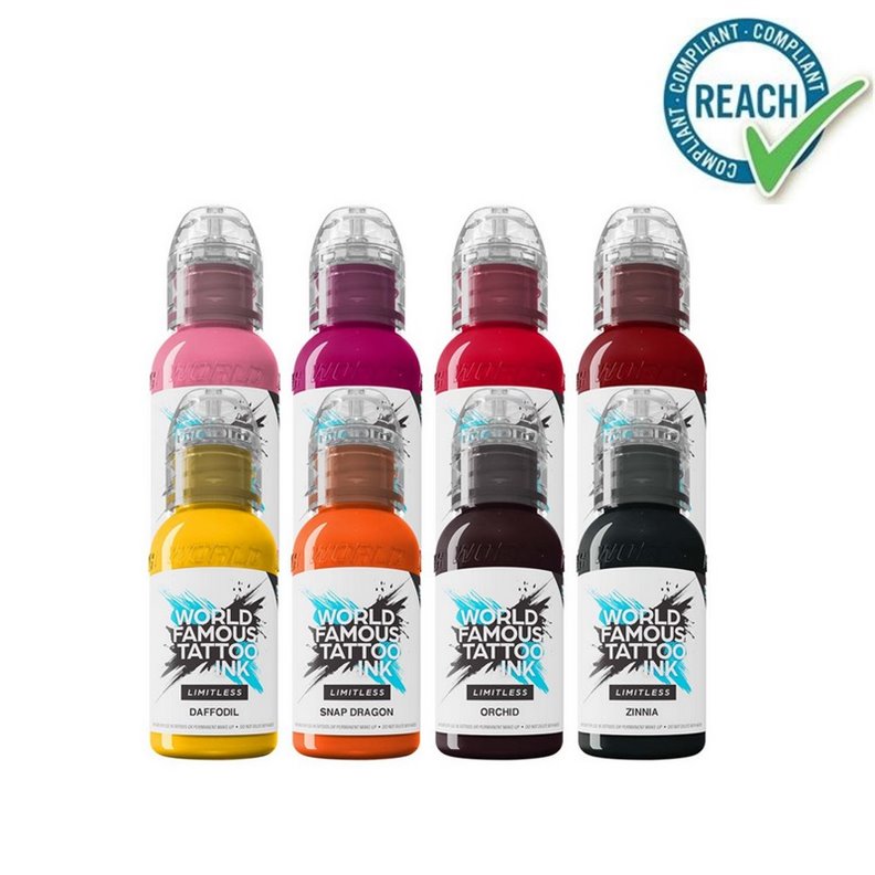 WORLD FAMOUS Kit inchiostri Limitless - Ryan Smith Set di fiori - 30ml WORLD FAMOUS Kit inchiostri Limitless - Ryan Smith Set di fiori - 30ml