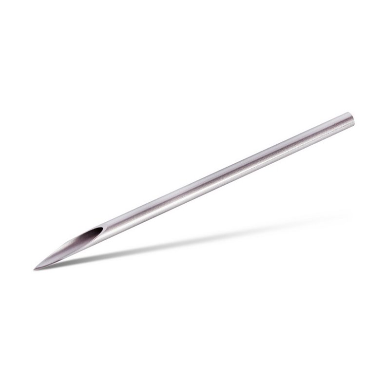 Sterile needle with internal thread